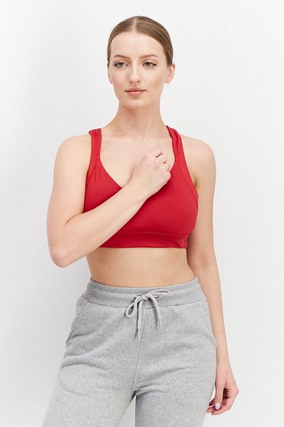 Puma Women Padded Training Sport Bra, Red