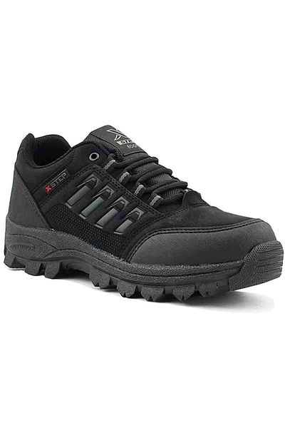 Evojean Αντιολισθητική σόλα Αδιάβροχη Χειμερινή Unisex Μαύρες κοντές μπότες