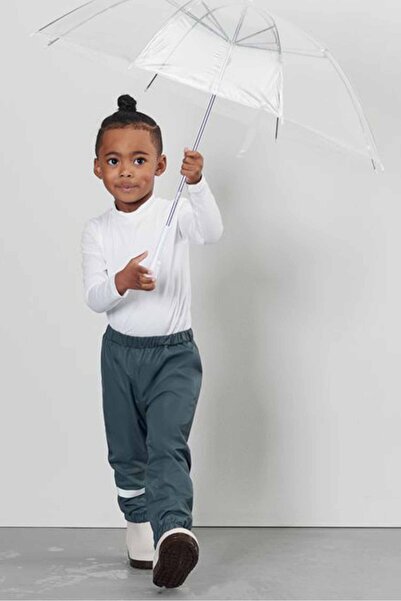 Tchibo Toddlers Boy Plain Pull On Rain Pants, Slate Blue