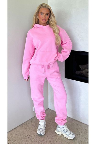 Combineman35 Women's Oversize Three Thread Raised Tracksuit Set
