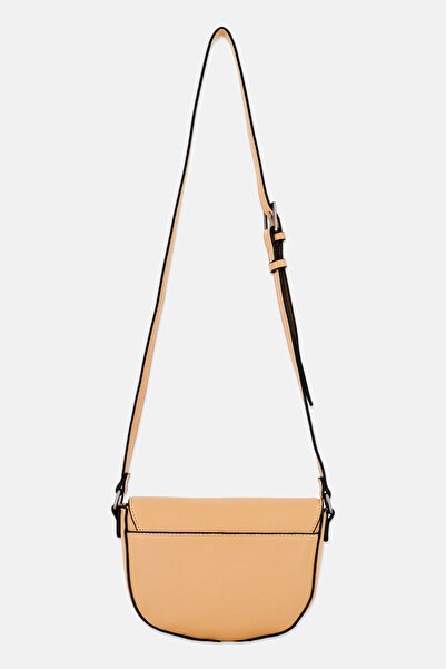 French Connection Women Brand Logo Cross Body Bag 16 H x 23 L x 8 w cm, Tan