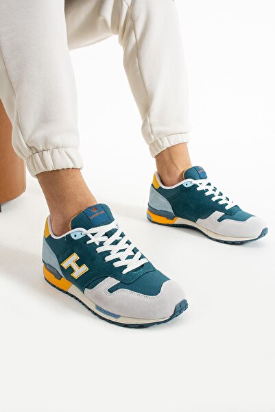 Hammer Jack Mexico White Petrol Santorini - Ανδρικά αθλητικά παπούτσια από γνήσιο δέρμα