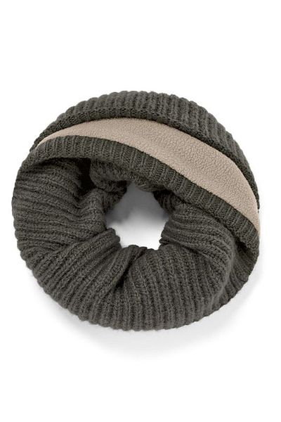 Tchibo Women Knitted Tube Scarf 27 X 27 Cm, Olive