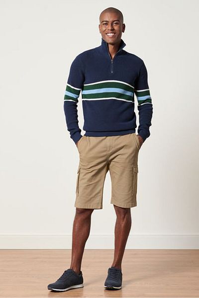 Tchibo Men Plain Basic Shorts, Beige