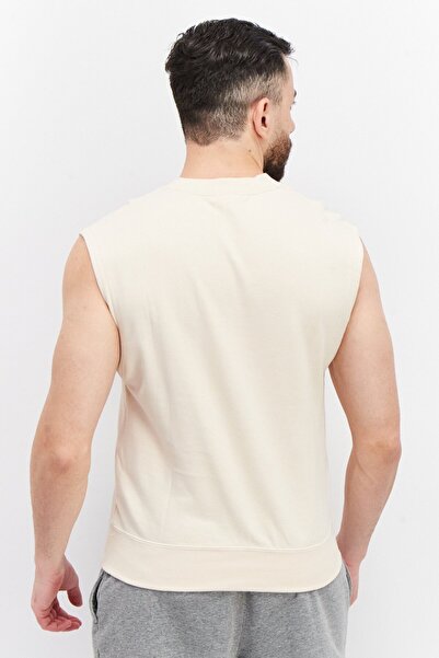 Puma Men Sportswear Fit Sleeveless Running Vest, Beige