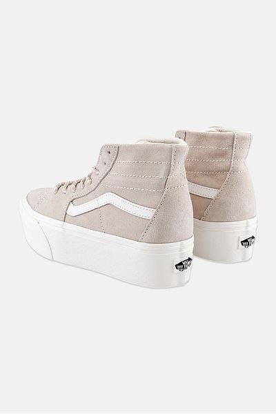 Vans Women Sk8 Hi Tapered Lace Up High Cut Shoes, Grey