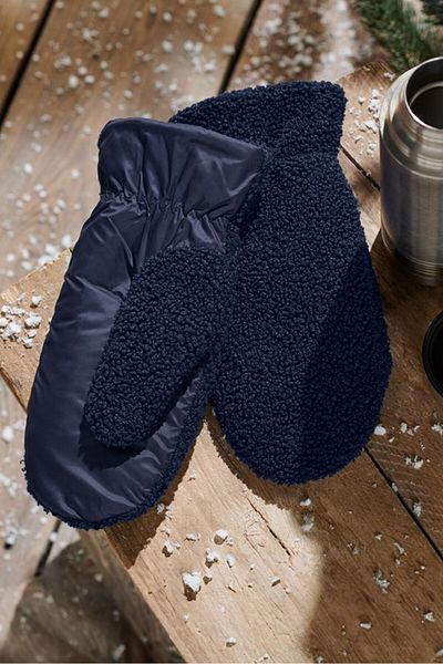 Tchibo Women 1 Pair Mittens, Navy Blue