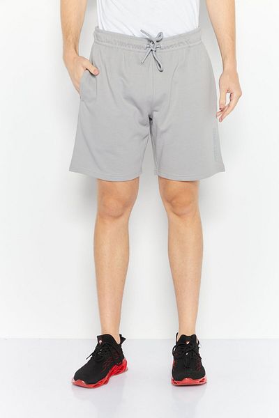 DKNY Sport Men Sportswear Fit Drawstring Training Shorts, Silver