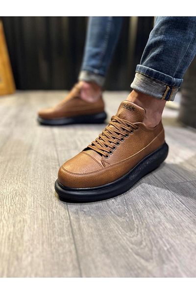 Knack Casual Shoes 814 Tan (Black Sole)