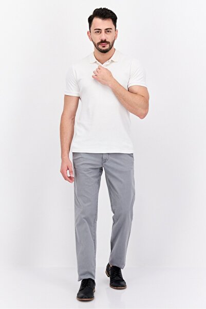 Threadbare Men Regular Fit Plain Short Sleeves Polo Shirt, White