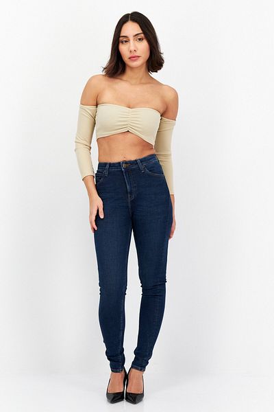 Lee Women Super Skinny High Waist Jeans, Blue