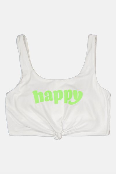 Gilly Hicks Women Printed Brallete, White