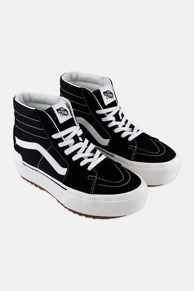 Vans Women Sk8-hi Stacked Skate Shoes, Black