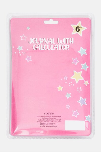 Votum Spiral Notebook With Calculator, Pink Combo