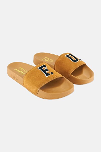 Puma Women X Fenty Leadcat Fenty Slides Slippers, Golden Brown
