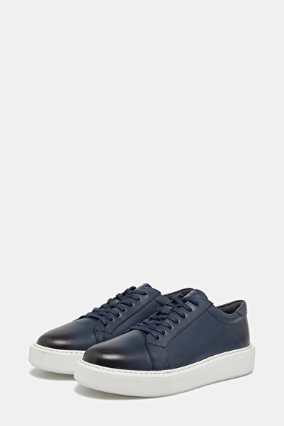 W Collection LACİVERT DERİ SPOR AYAKKABI