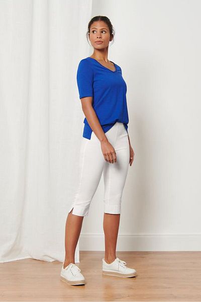 Tchibo Women 3/4 Length Solid Tight, White