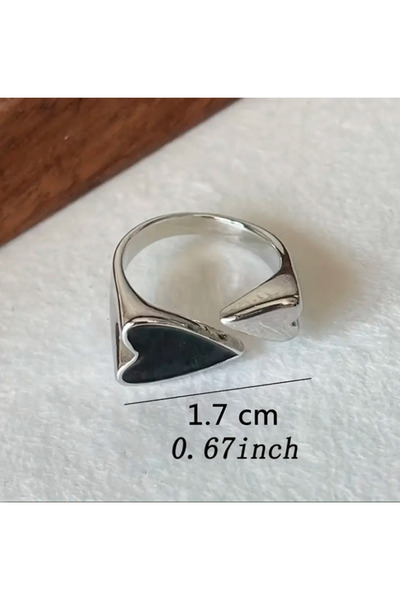 Medite Adjustable Heart Ring