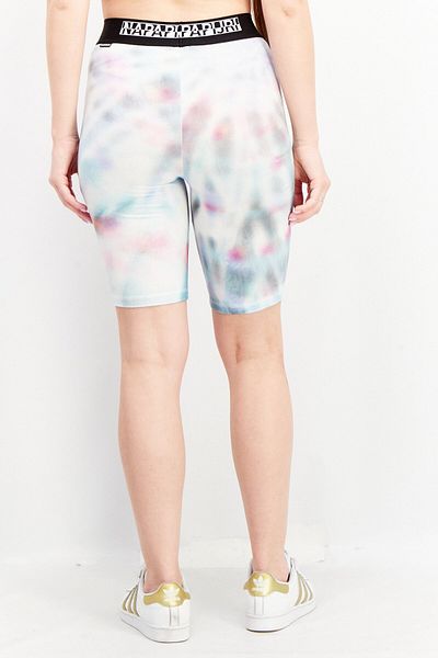 Napapijri Women Tie Dye Basic Shorts, Blue Combo