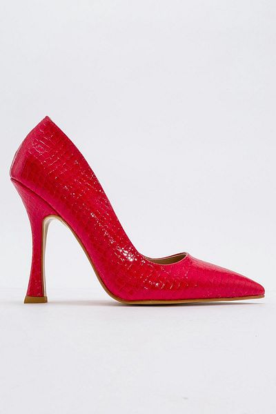 Ccway Women's Stiletto RED CROCO