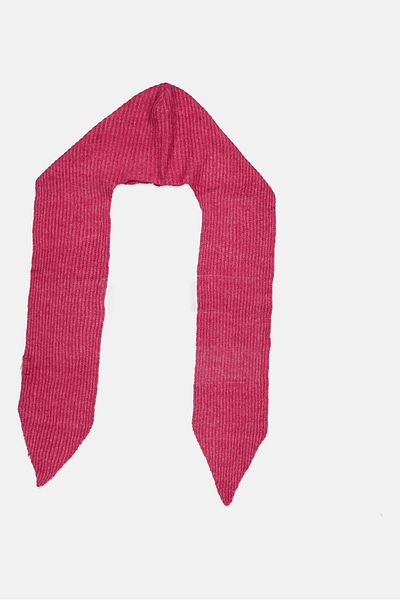 Fire & Glory Women Knitted Scarf 100 X 30 Cm , Dark Pink