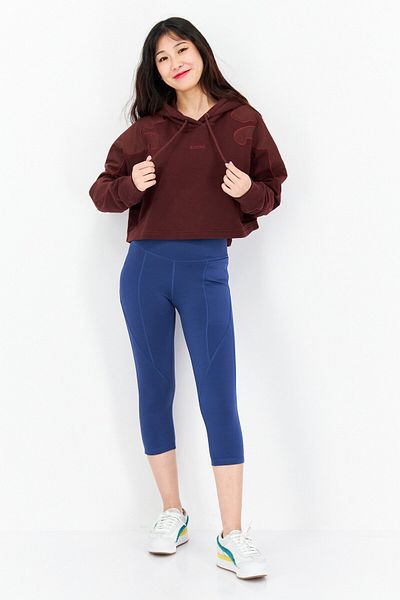 Puma Women Sportswear Fit Long Sleeve Outdoor Hoodies, Brown