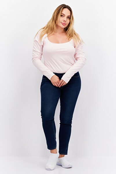 Levi's Women Solid Long Sleeves Bodysuit, Pink