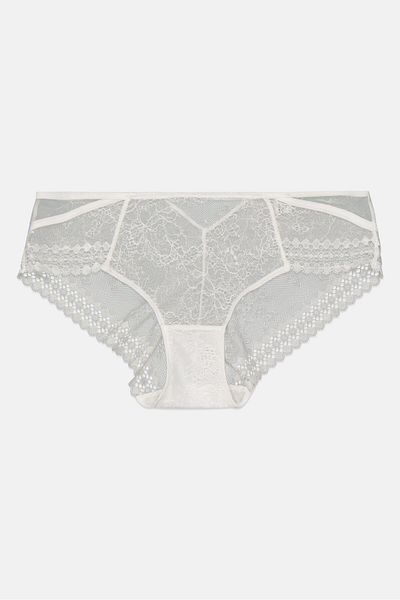 Etam Women Lace Pull-on Short Panty, White