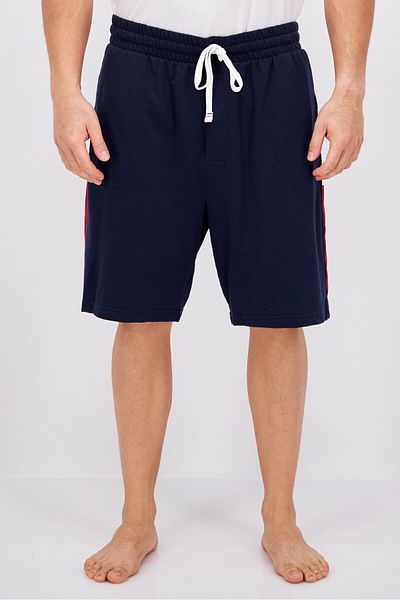 Tommy Hilfiger Men Brand Logo Drawstring Pajama Shorts, Navy