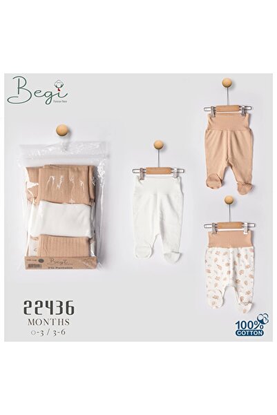 Begisa Begi 3'lü Patikli Ters Dikişli Pantolon | Kahve