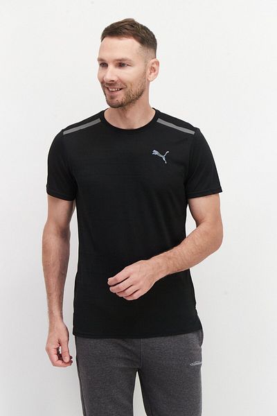 Puma Men Sportswear Fit Short Sleeve Training Top, Black