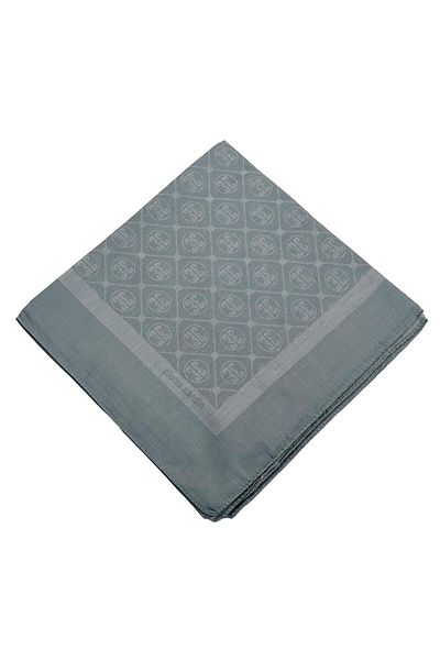 Pierre Cardin Μεταλλικό Μπλε Βαμβακερό Φουλάρι - 1030400-972