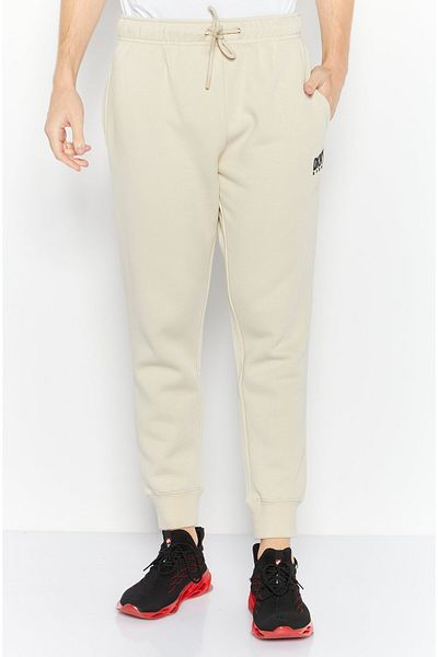DKNY Sport Men Sportswear Fit Brand Logo Walking Jogger Pants, Oatmeal