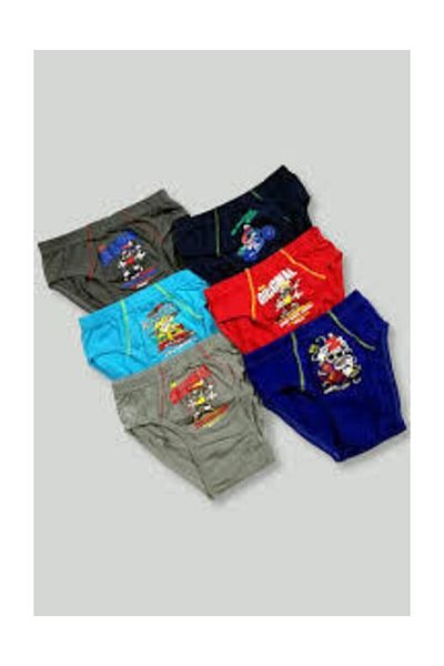 ENTAHA Tutku Boy's Multicolored 12 Pack Elastane Cotton Printed Panties Kilot New Season