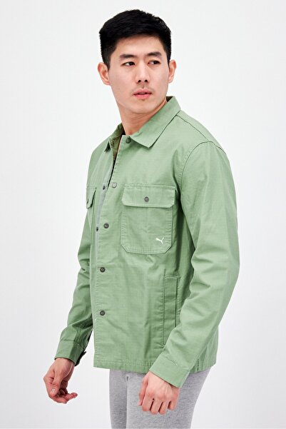 Puma Men Sportswear Fit Outdoor Long Sleeve Jacket, Green