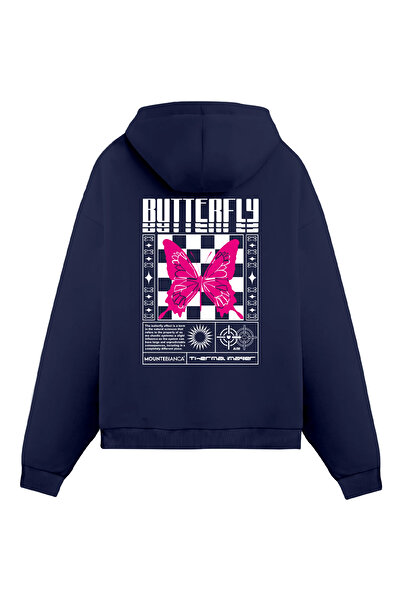 Mounte Bianca Унісекс-худі з капюшоном «Метелик»