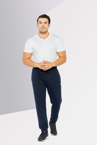DKNY Sport Men Sportswear Fit Drawstring Training Jogger Pants, Navy