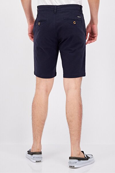 Threadbare Men Solid Chino Shorts, Navy