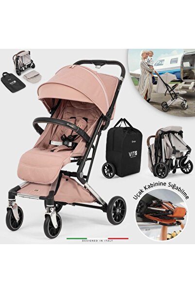 Elele Vita Premium Kabin Tipi Bebek Arabası Silver Pudra