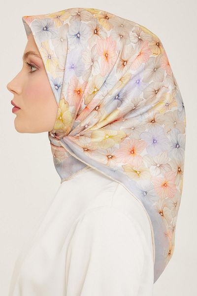 Armine Καλοκαιρινό μεταξωτό μαντήλι 2024 Bebe Blue Twill 9108-36