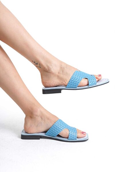 ND Shoes Hakiki Deri Kadın Terlik