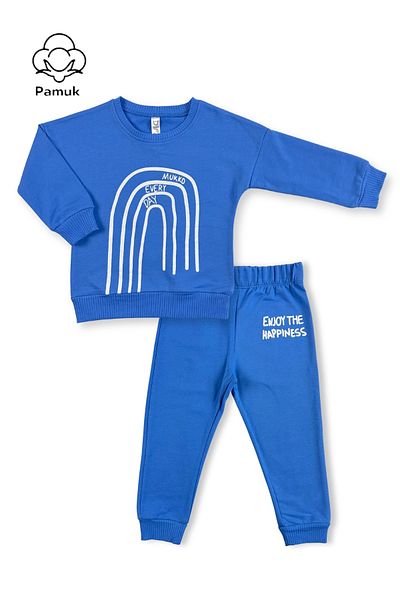 difa kids Boy's and Girl's Striped Unisex Seasonal Suit Set