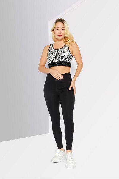 Michael Kors Women Non-padded Brand Logo Training Bra, Black