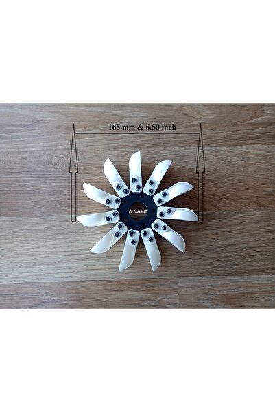 Store Pelton Türbin Çarkı ( Dış Çap = 165 Mm & 6.50 Inch ) Plastik Kaşıklı