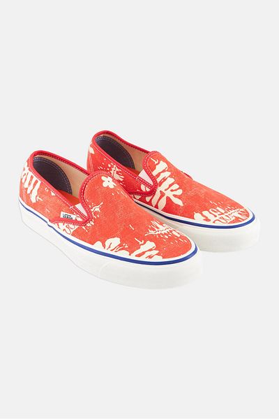 Vans Women 48 Dec Slip On Shoes, Orange