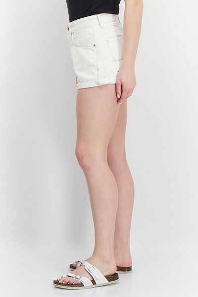 Pepe Jeans Women Plain Basic Shorts, Off White