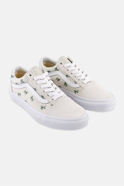Vans Women Old Skool Lace Up Shoes, White