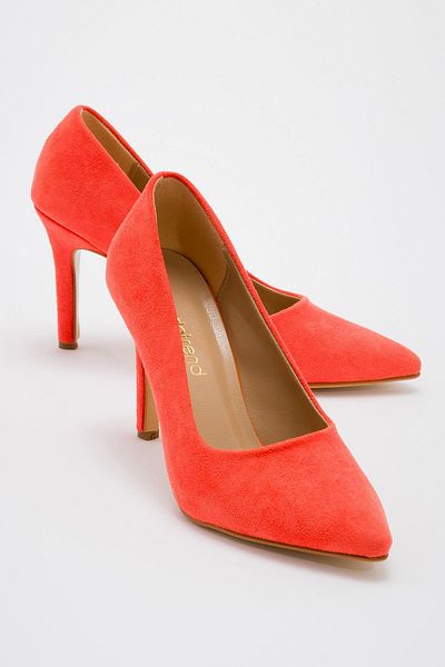 Ccway Women's Stiletto ORANJ SUEDE
