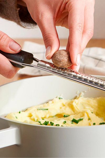 Tchibo Stainless Steel Nutmeg Grater, Silver/Dark Grey