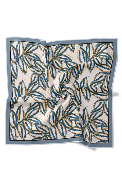 Levidor Metallic Blue Cotton Sport Scarf - 90731-04
